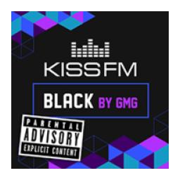 Kiss FM Black logo