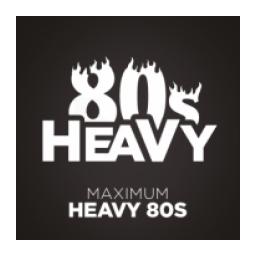 Heavy 80s logo